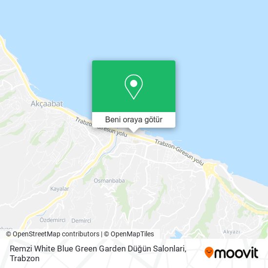 Remzi White Blue Green Garden Düğün Salonlari harita