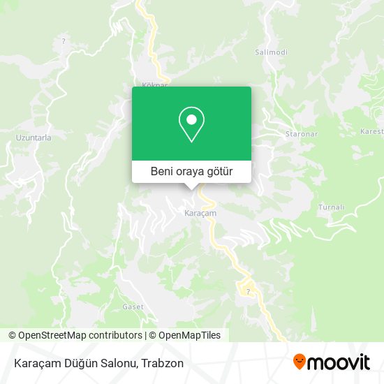 Karaçam Düğün Salonu harita