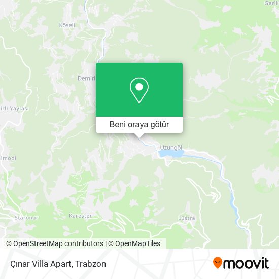 Çınar Villa Apart harita