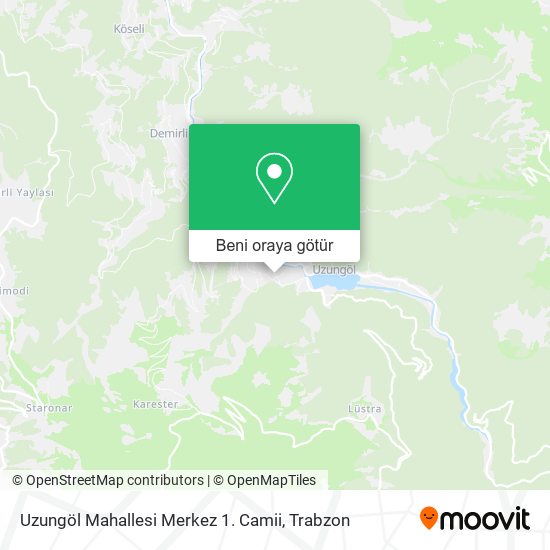 Uzungöl Mahallesi Merkez 1. Camii harita