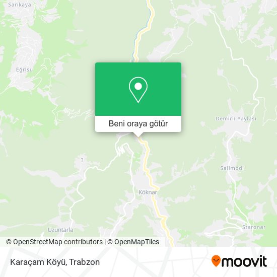 Karaçam Köyü harita