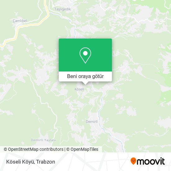 Köseli Köyü harita