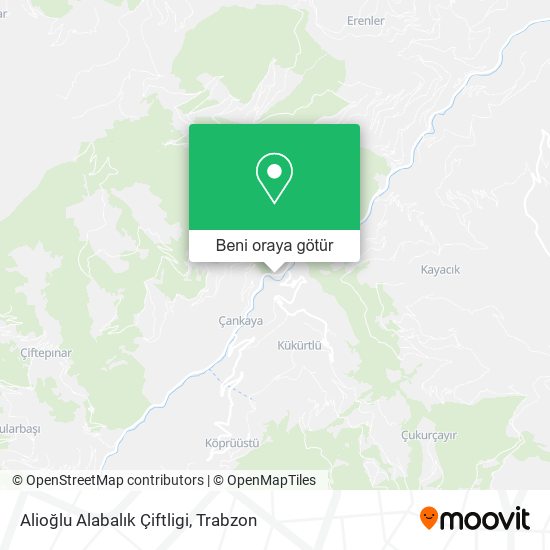 Alioğlu Alabalık Çiftligi harita
