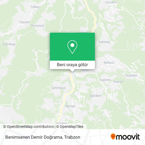 Benimsenen Demir Doğrama harita