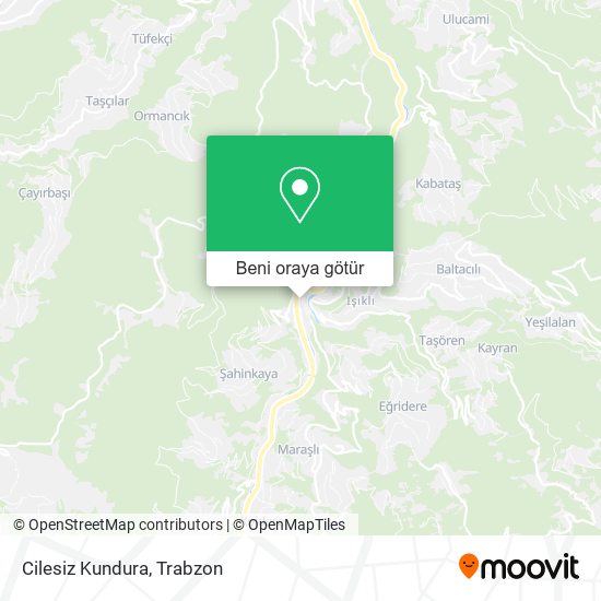 Cilesiz Kundura harita