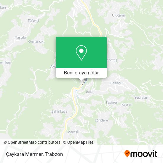 Çaykara Mermer harita