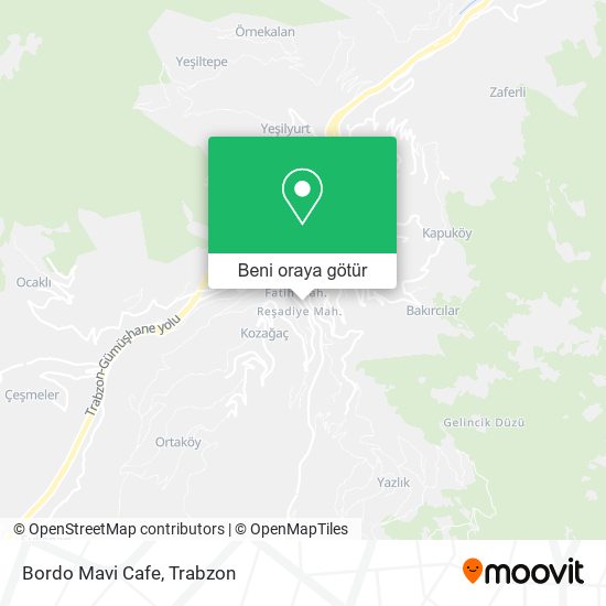 Bordo Mavi Cafe harita