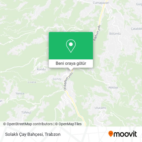 Solaklı Çay Bahçesi harita