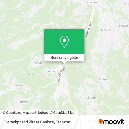 Dernekpazari Ziraat Bankası harita