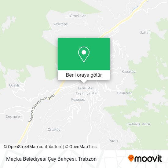 Maçka Belediyesi Çay Bahçesi harita
