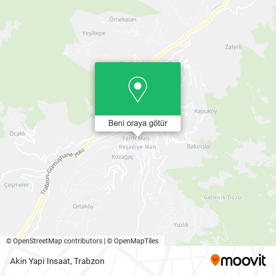 Akin Yapi Insaat harita
