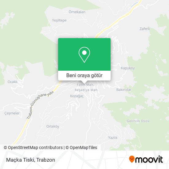 Maçka Tiski harita