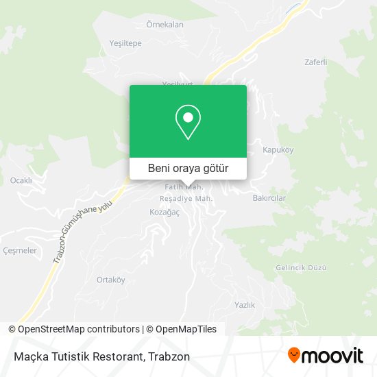 Maçka Tutistik Restorant harita