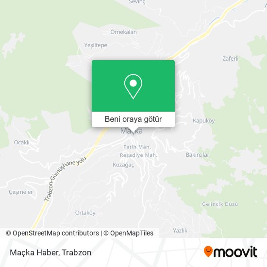 Maçka Haber harita