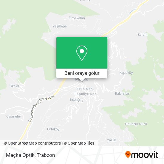 Maçka Optik harita