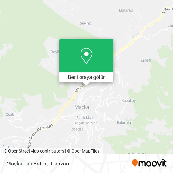 Maçka Taş Beton harita