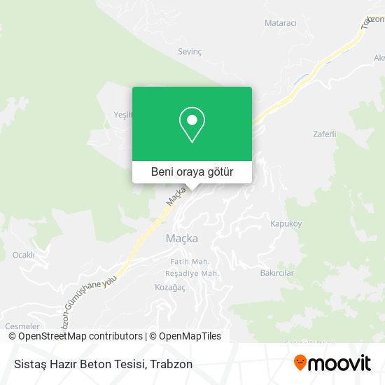 Sistaş Hazır Beton Tesisi harita