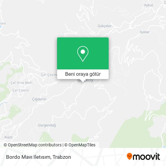 Bordo Mavı Iletısım harita