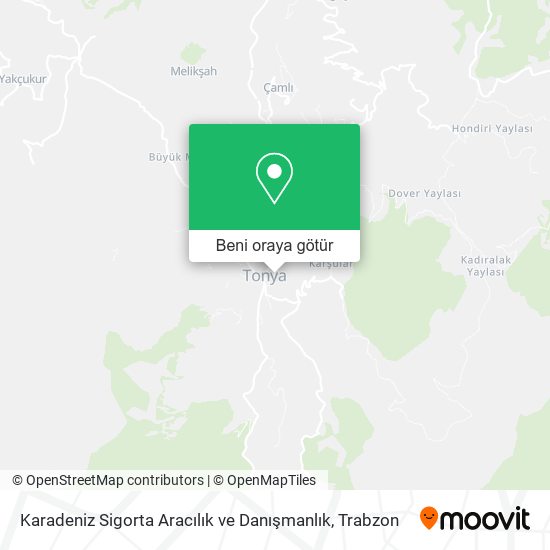 Karadeniz Sigorta Aracılık ve Danışmanlık harita