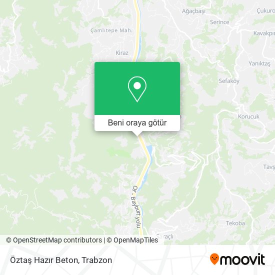 Öztaş Hazır Beton harita