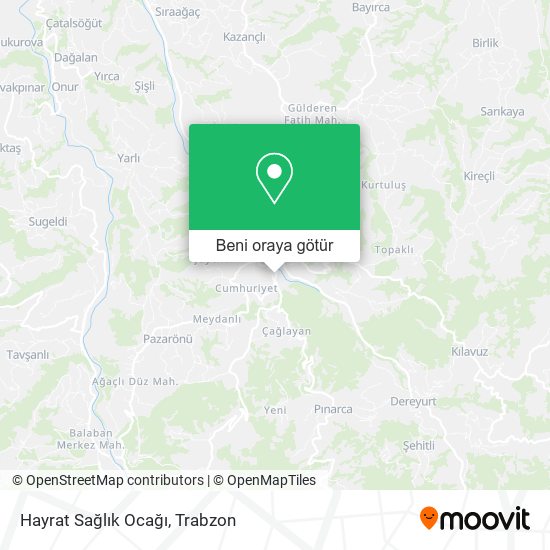Hayrat Sağlık Ocağı harita
