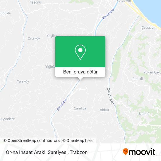 Or-na Insaat Arakli Santiyesi harita