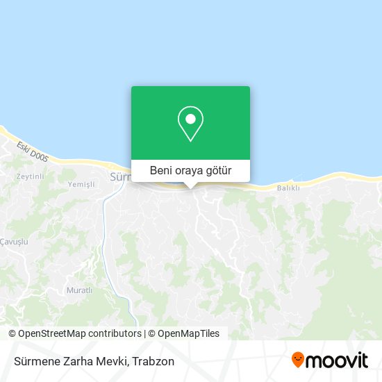 Sürmene Zarha Mevki harita