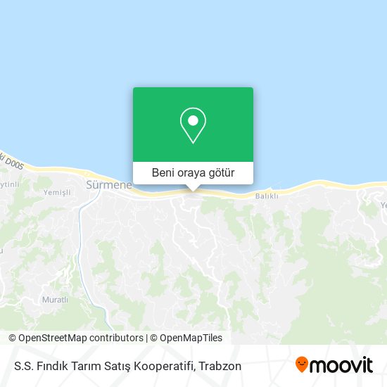 S.S. Fındık Tarım Satış Kooperatifi harita