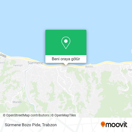 Sürmene Bozo Pide harita