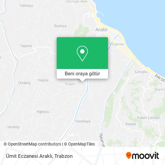 Ümit Eczanesi Araklı harita