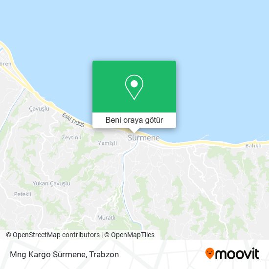 Mng Kargo Sürmene harita