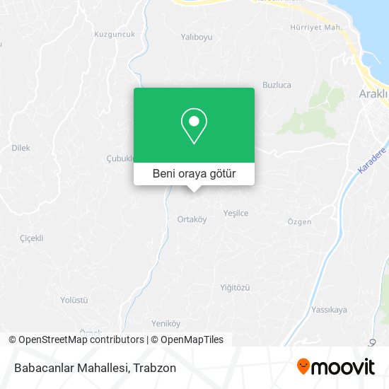 Babacanlar Mahallesi harita