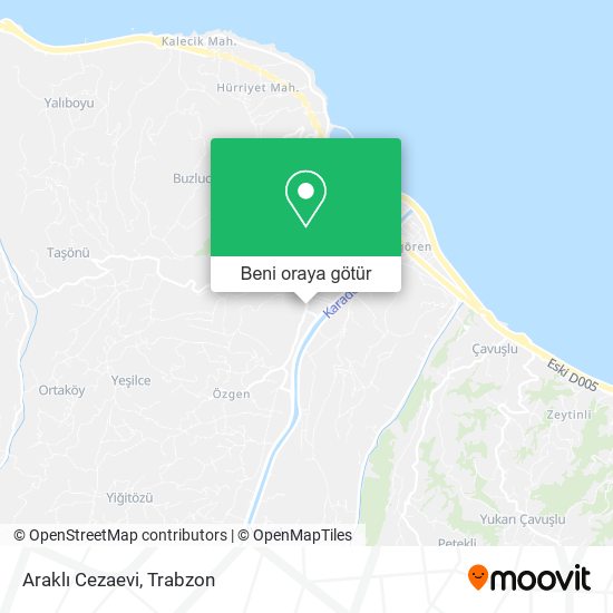 Araklı Cezaevi harita