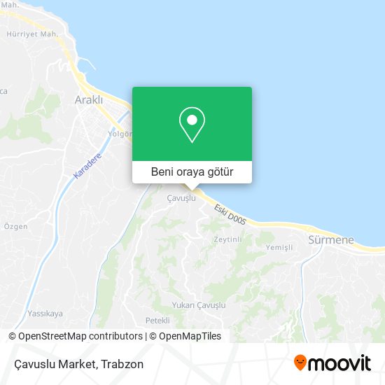 Çavuslu Market harita