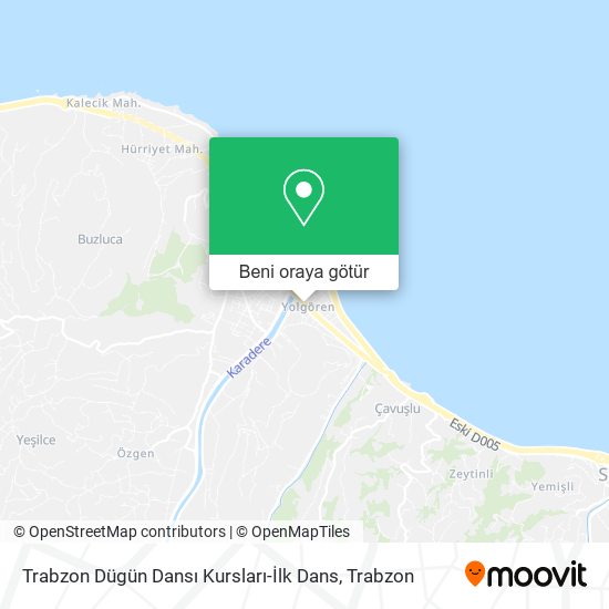 Trabzon Dügün Dansı Kursları-İlk Dans harita