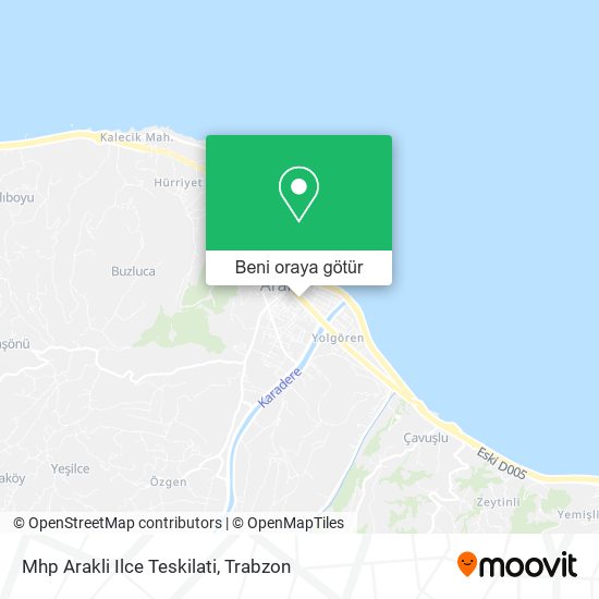 Mhp Arakli Ilce Teskilati harita