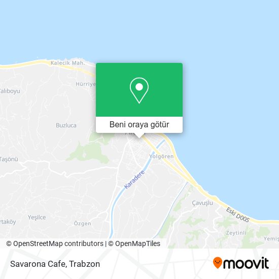 Savarona Cafe harita