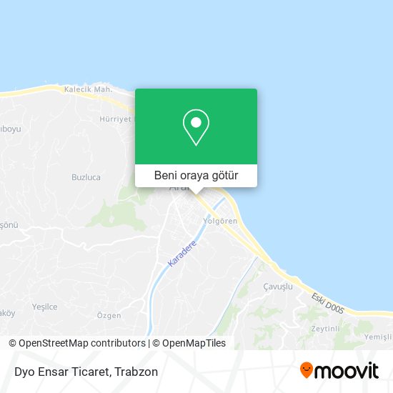 Dyo Ensar Ticaret harita