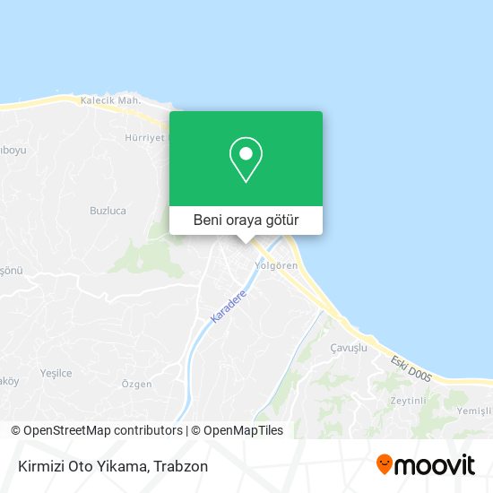 Kirmizi Oto Yikama harita