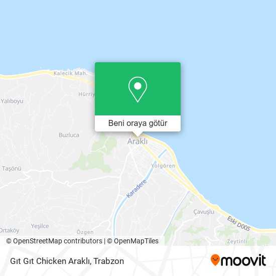 Gıt Gıt Chicken Araklı harita