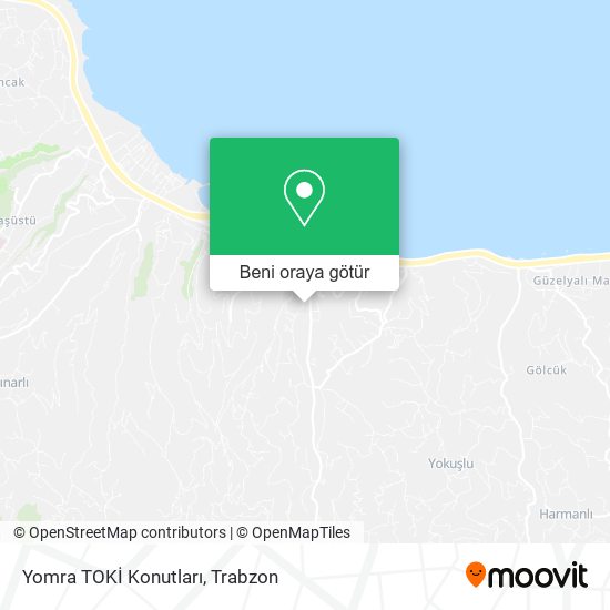 Yomra TOKİ Konutları harita
