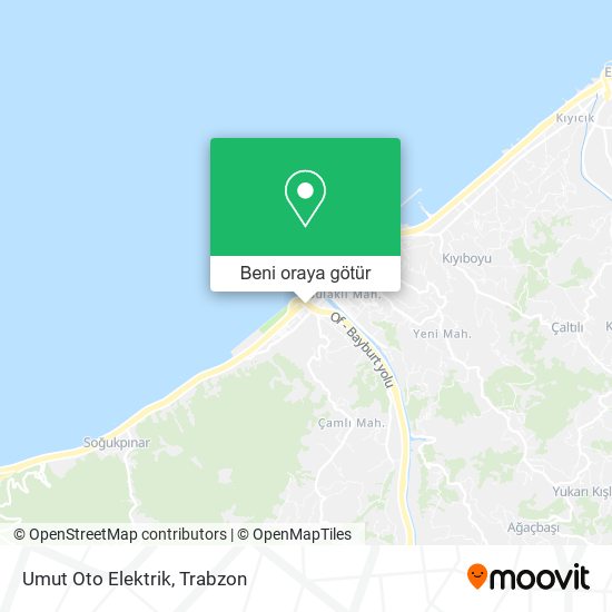 Umut Oto Elektrik harita