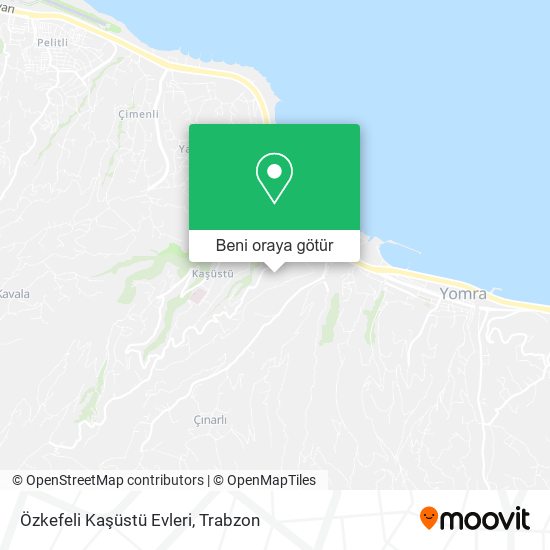 Özkefeli Kaşüstü Evleri harita