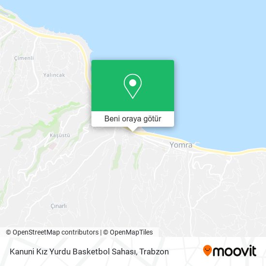 Kanuni Kız Yurdu Basketbol Sahası harita