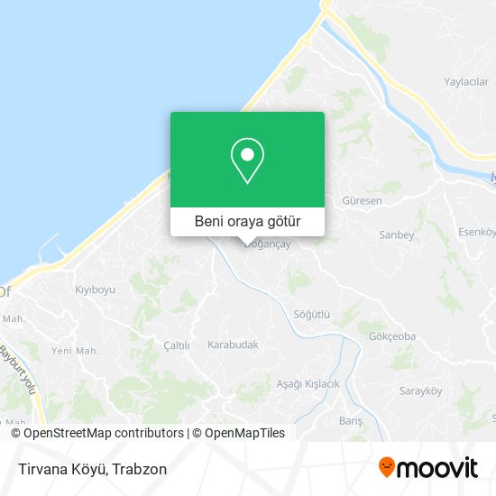 Tirvana Köyü harita
