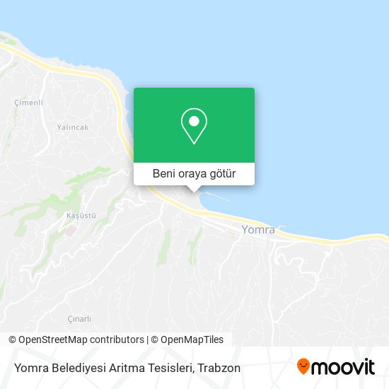 Yomra Belediyesi Aritma Tesisleri harita