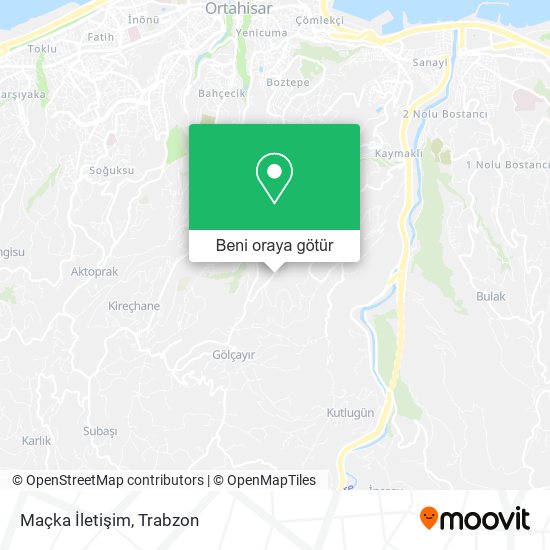 Maçka İletişim harita