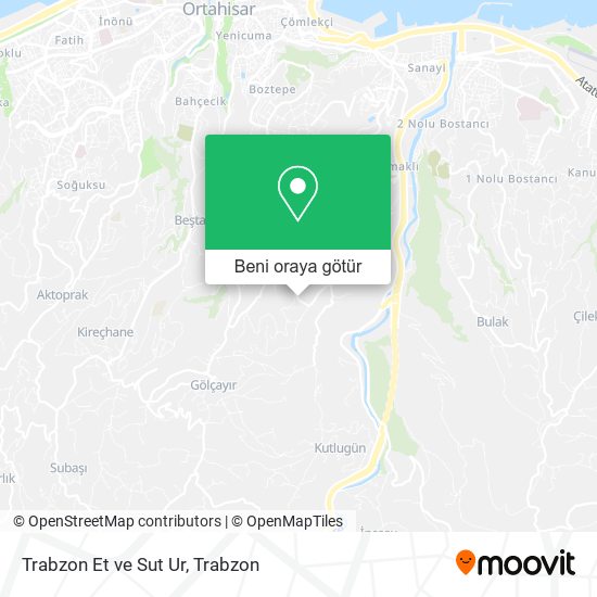 Trabzon Et ve Sut Ur harita
