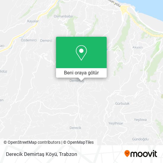 Derecik Demirtaş Köyü harita