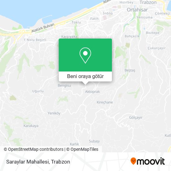 Saraylar Mahallesi harita